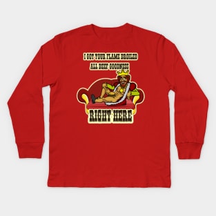 Flame Broiled All Beef Goodness Kids Long Sleeve T-Shirt